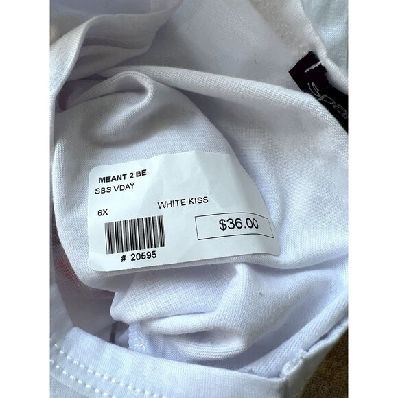 Sparkle by Stoopher Flutter Tank in White Kiss - Picture 3 of 3